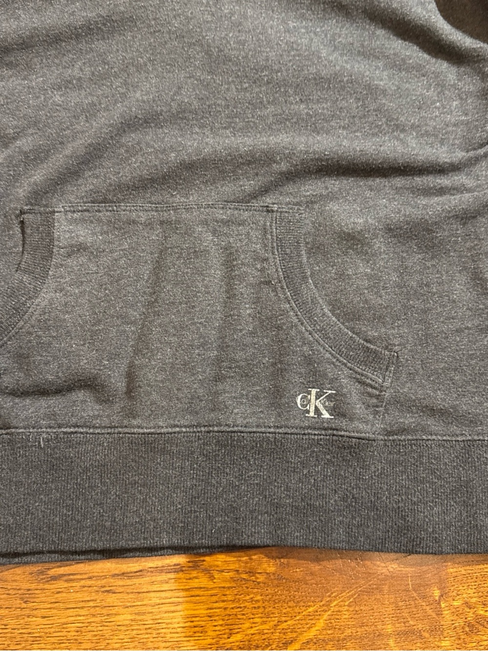 Calvin‎ Klein Black Zip Hoodie with Subtle Logo - Picture 4 of 5